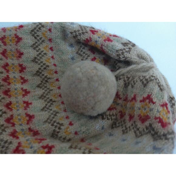 Merkley Headgear Wool Hat Knit Braided Tie Tassels One Size - Picture 6 of 9